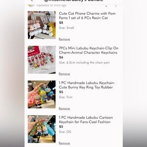 Bundled order with 4 listings